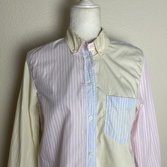 J.Crew - Classic-fit cotton poplin shirt in cocktail stripe - Picture 3 of 8